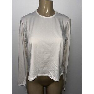 Skims Ivory Soft Cream Long Sleeve Cropped Top Size 2X New